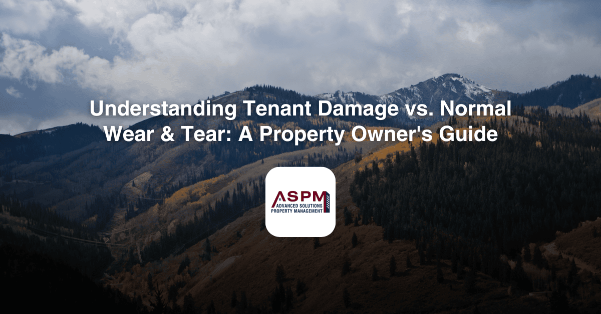 Understanding Tenant Damage vs. Normal Wear & Tear: A Property Owner's Guide