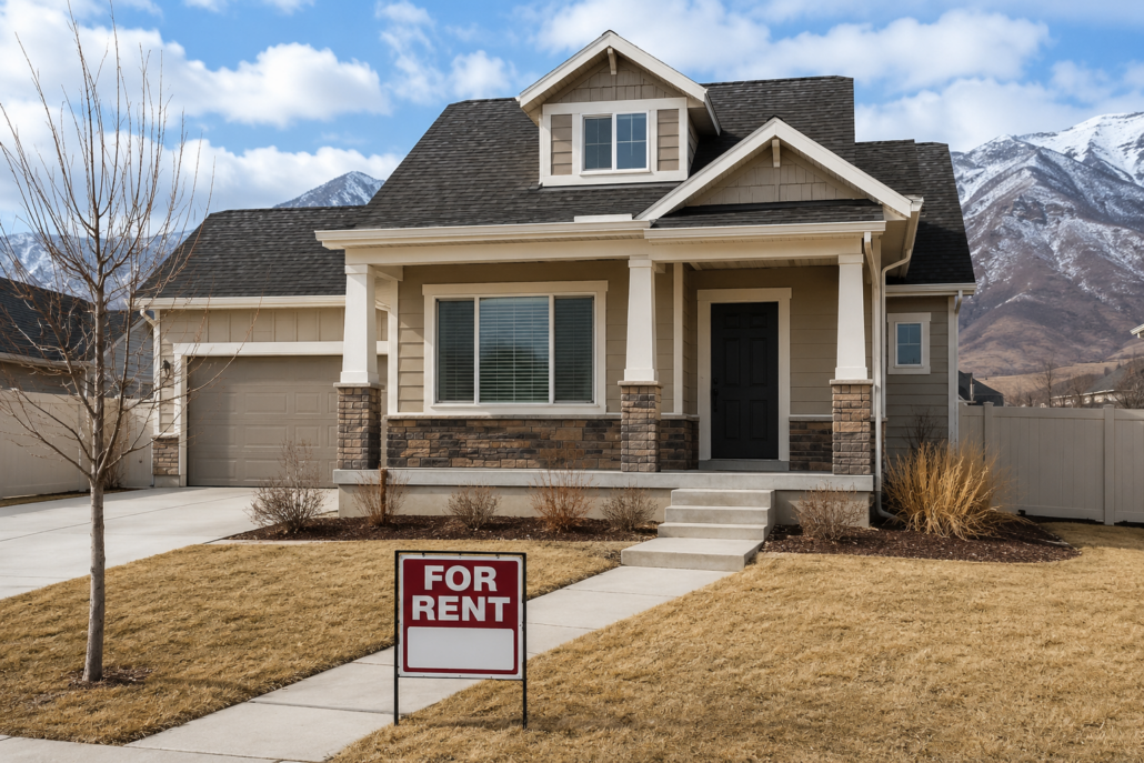 A maintained but currently vacant rental home that could require regular monitoring